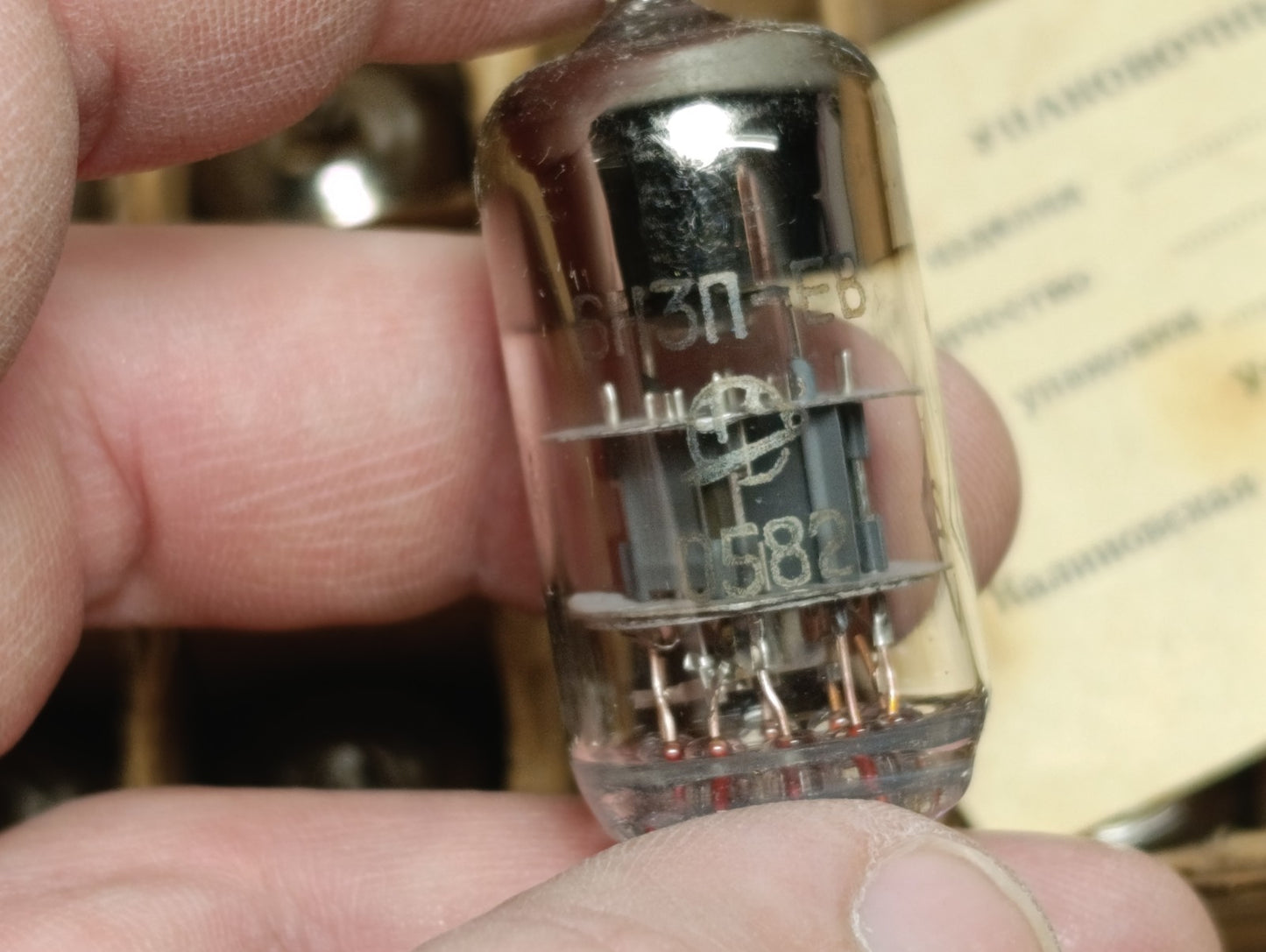 4 PCS 6N3P-EV 6Н3П-EB (2C51/6385/ECC42) NEW NOS VACUUM TUBES 80s same date