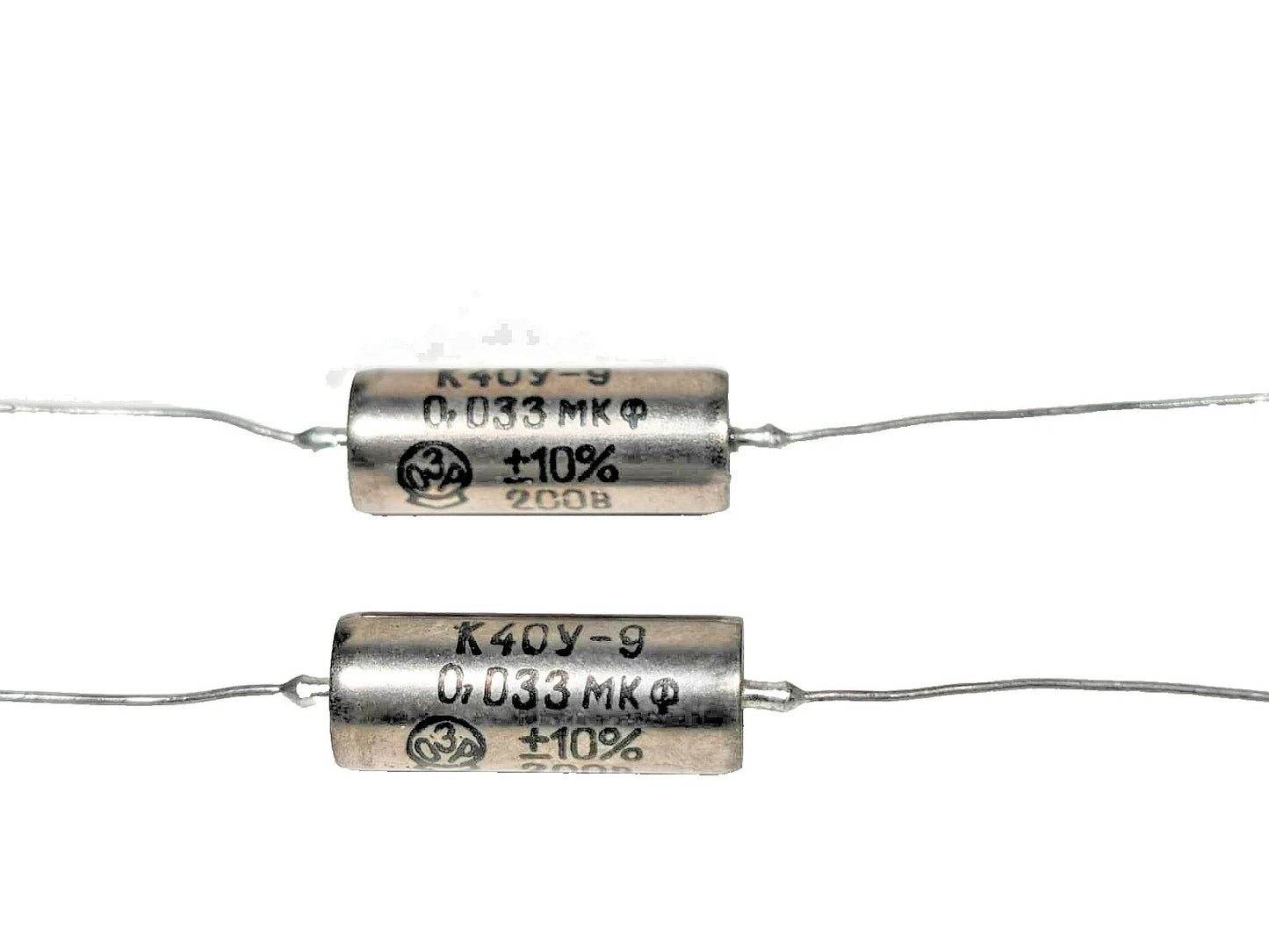 K40Y-9 0.033uF 10% 200V PAPER IN OIL CAPACITORS NEW/ NOS QTY-10