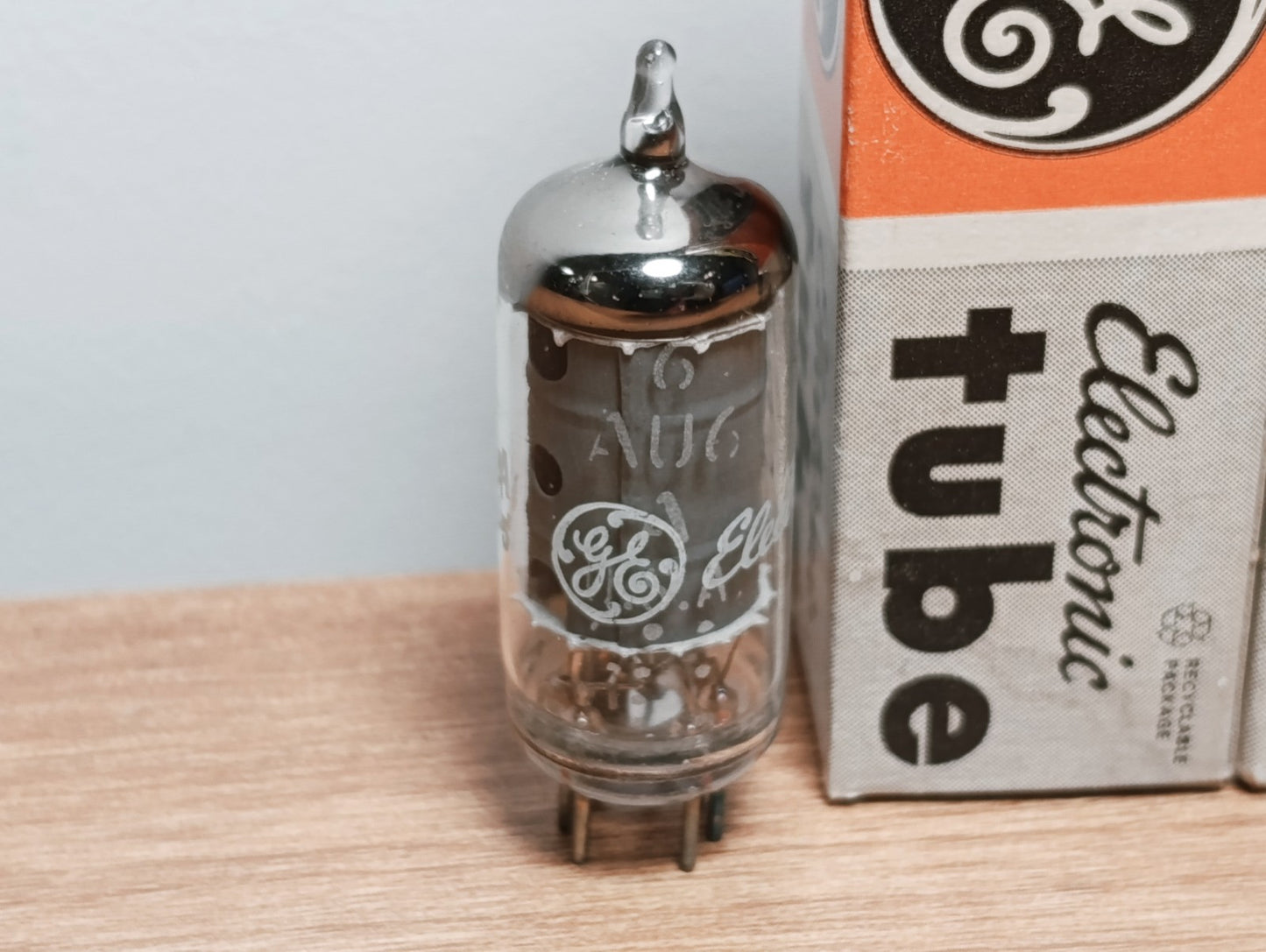 PAIR Matched NOS 6AU6 GE ~ EF94 Mic General Electric Co. USA made