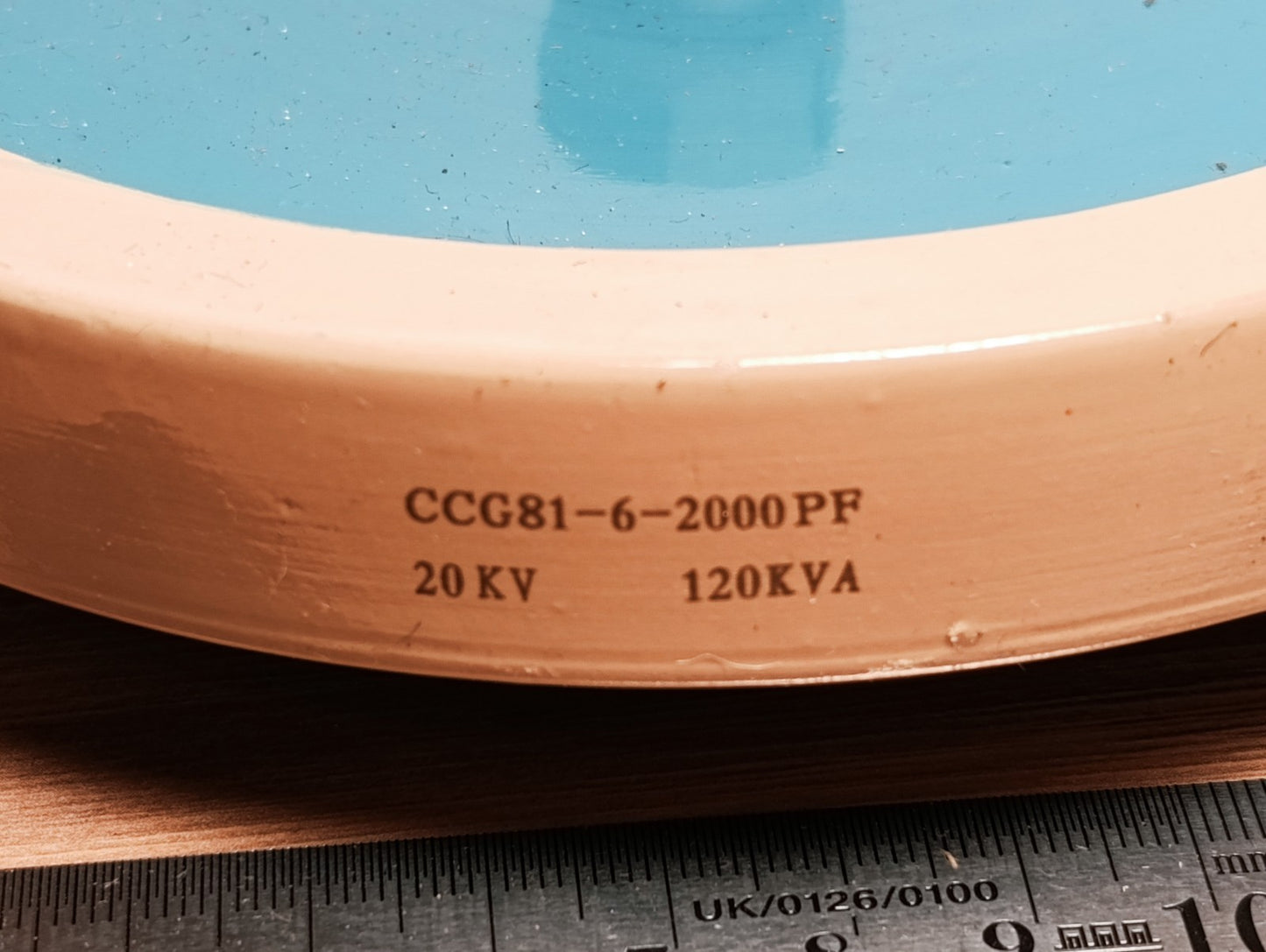 1Pc CCG81-6U 2000PF 20KV 120KVA High Frequency Voltage Ceramic Capacitor M8 NEW