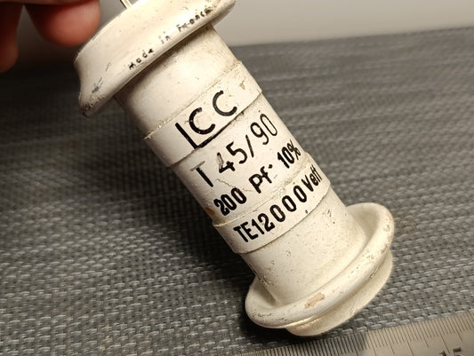 Feed Thru Capacitor 200pf 12kv ICC T45/90  (Pull) USED