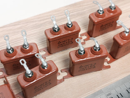 8Pcs. 1uF 315 V RUSSIAN PAPER IN OIL PIO AUDIO CAPACITORS MBGO-2 МБГO-2 NEW