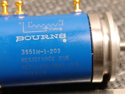 1PCS. BOURNS 3551 7/8 20K OHM 10% PRECISION POTENTIOMETER 3551H-1-203 NEW
