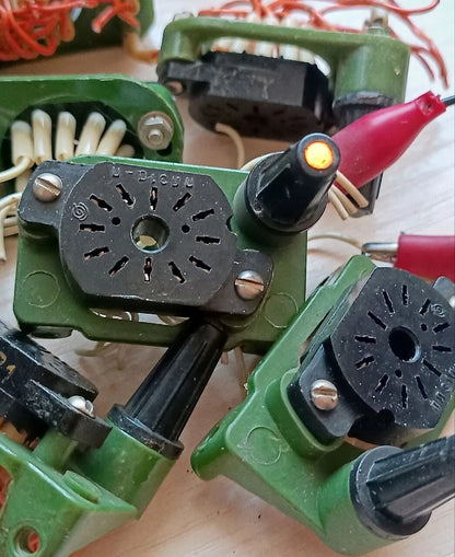 5 pcs PL31A-P Vintage RARE 14-pin Nixie Tube Socket for IN-12 IN-15 IV-22 USED