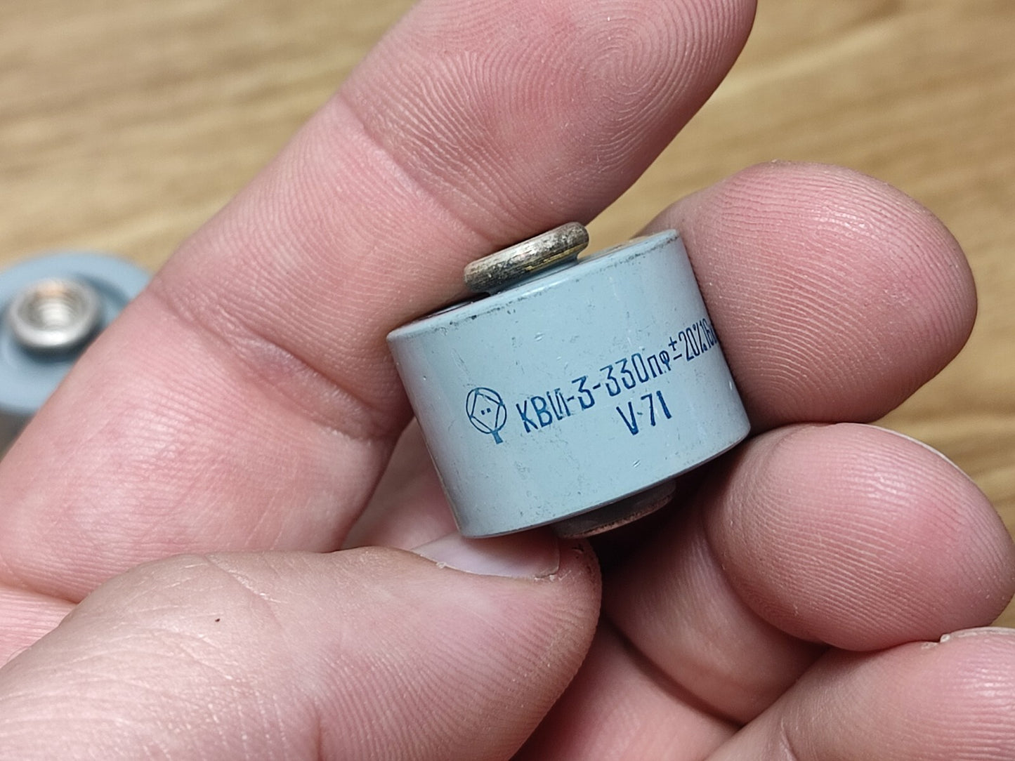 2 pcs 330pF 16kV ±20% Ceramic High Voltage Impulse Capacitors KVI-3 / КВИ-3