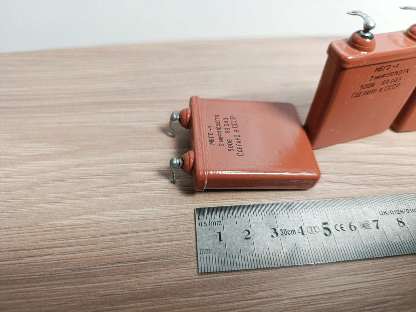 4Pcs. 2uF 500 V RUSSIAN PAPER IN OIL PIO AUDIO CAPACITORS MBGO-1 МБГO-1