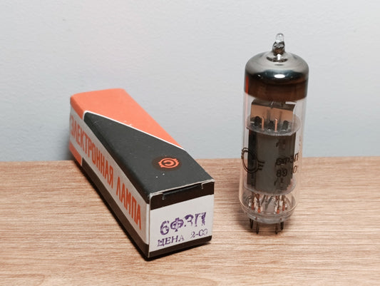 1Pcs. 6F3P / 6Ф3П ~6BM8 ~ECL82 Triode-Pentode Tube – NOS  – Original box NIB