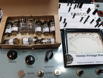 Siemens & Halske E88CC 6922 Pair A3 8E same Date codes radio vacum tubes (2pcs)