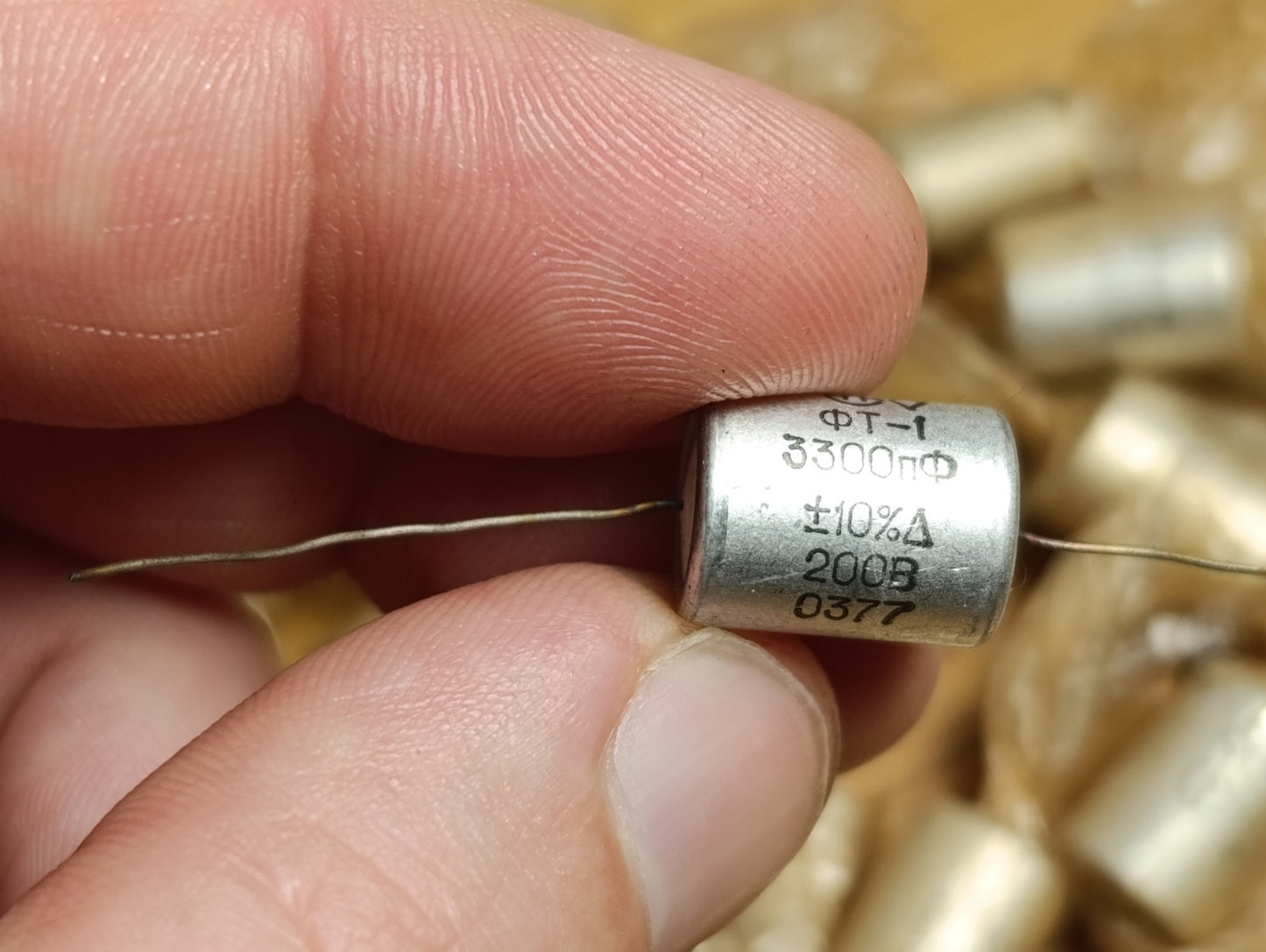10x FT-1 3300pf 10% 200V NOS Soviet USSR Teflon capacitors / New / 10 pcs