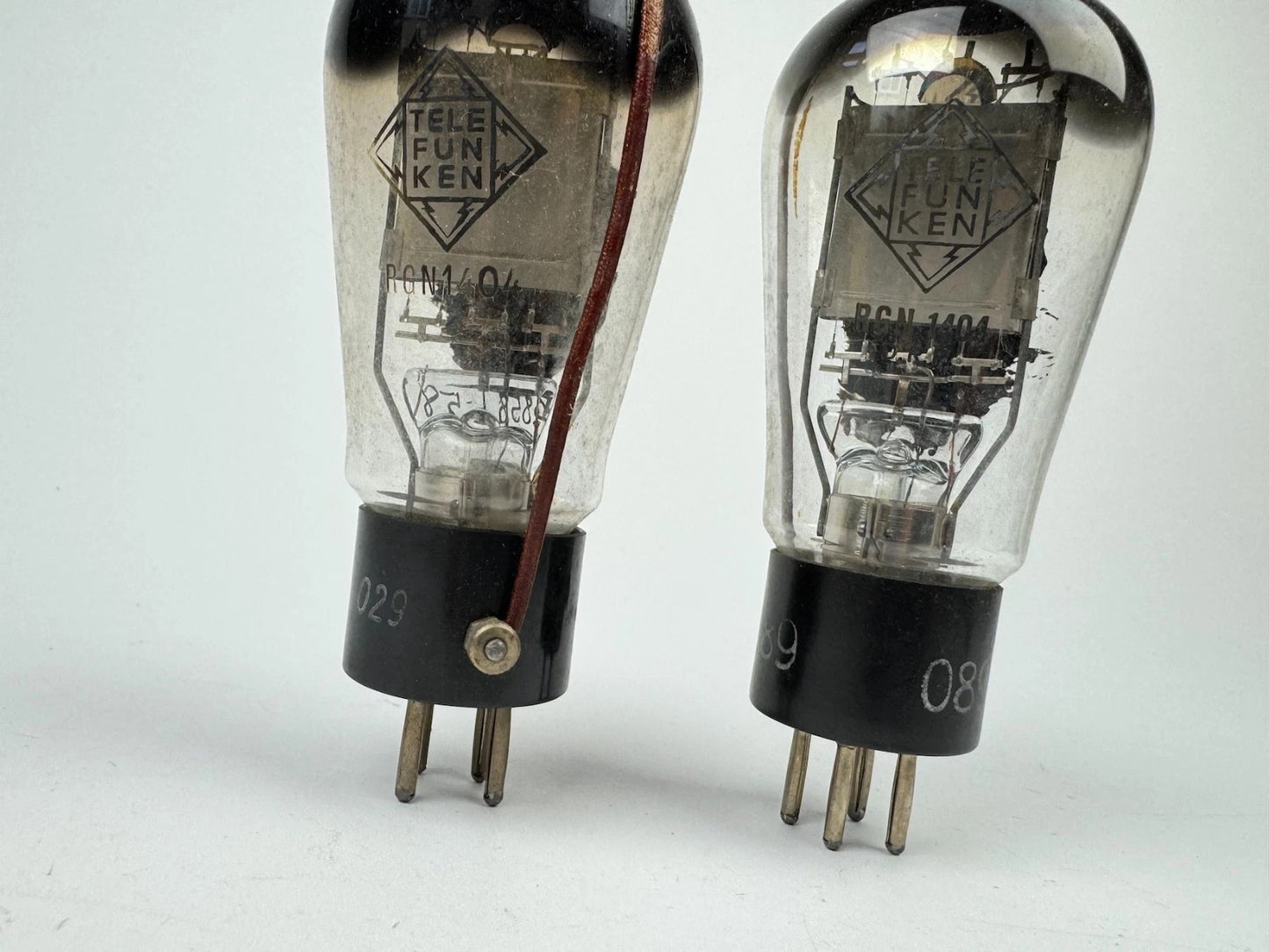 2x Telefunken RGN1404 Tube Rarity Excellent Tested Rectifier Rare USED