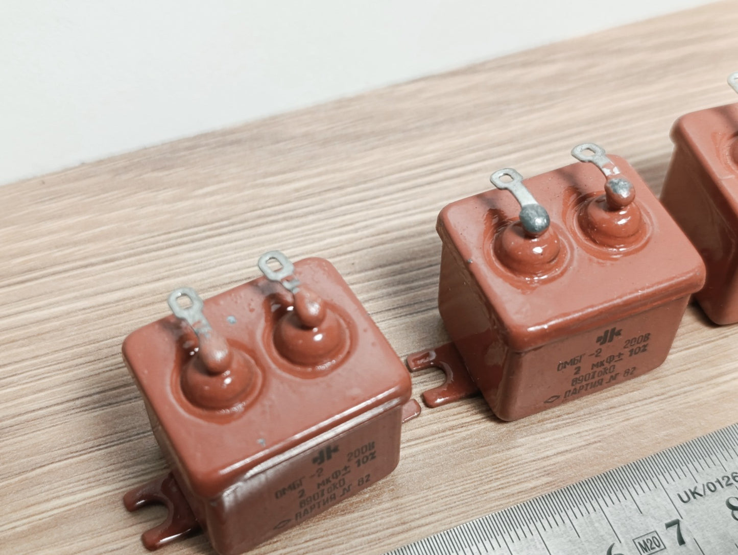 OMBG-1 2uF 200V ±10% SOVIET PAPER PIO AUDIO CAPACITORS OTK QTY-4