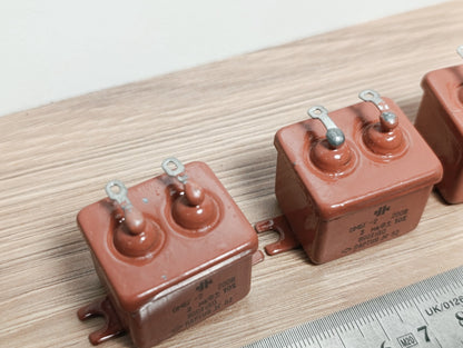 OMBG-1 2uF 200V ±10% SOVIET PAPER PIO AUDIO CAPACITORS OTK QTY-4