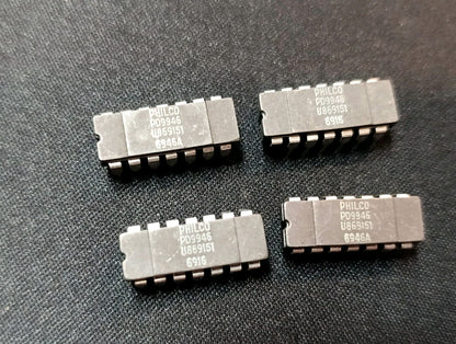 (4 pcs) Philco PD9946 U869151 microprocessor DIP New NOS
