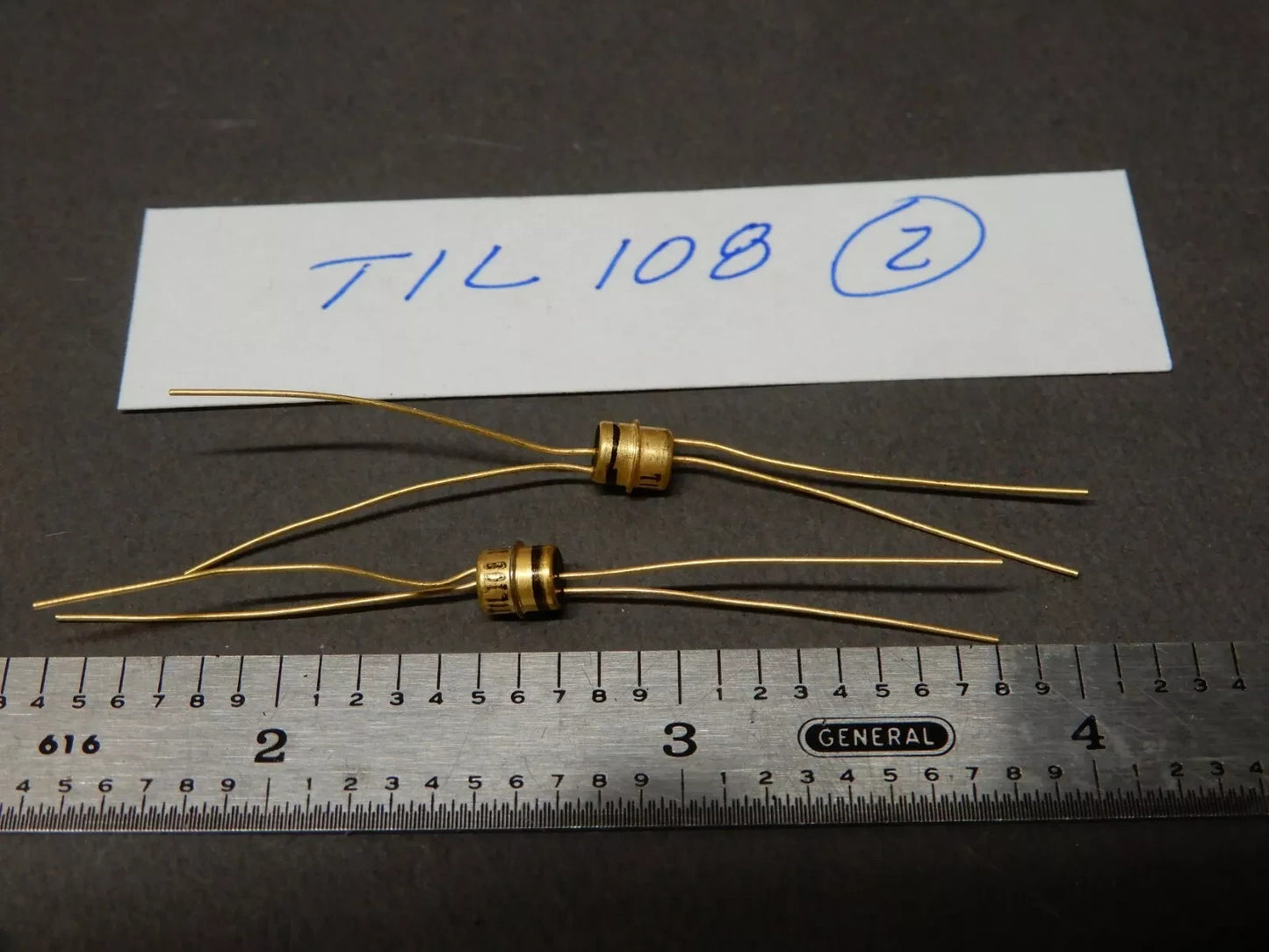 TIL108 Opto Isolator? Gold Plated Thru Hole Semiconductors Qty 2 NOS