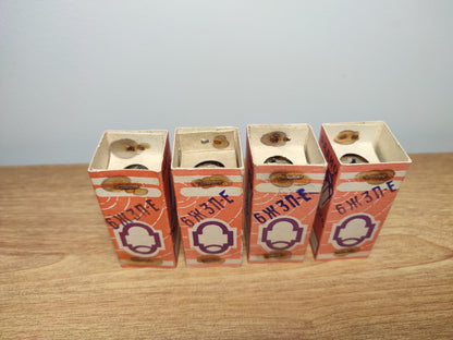 4 pcs 6J3P-E (6AG5 EF96) Soviet pentode tubes / NOS / NIB tubes