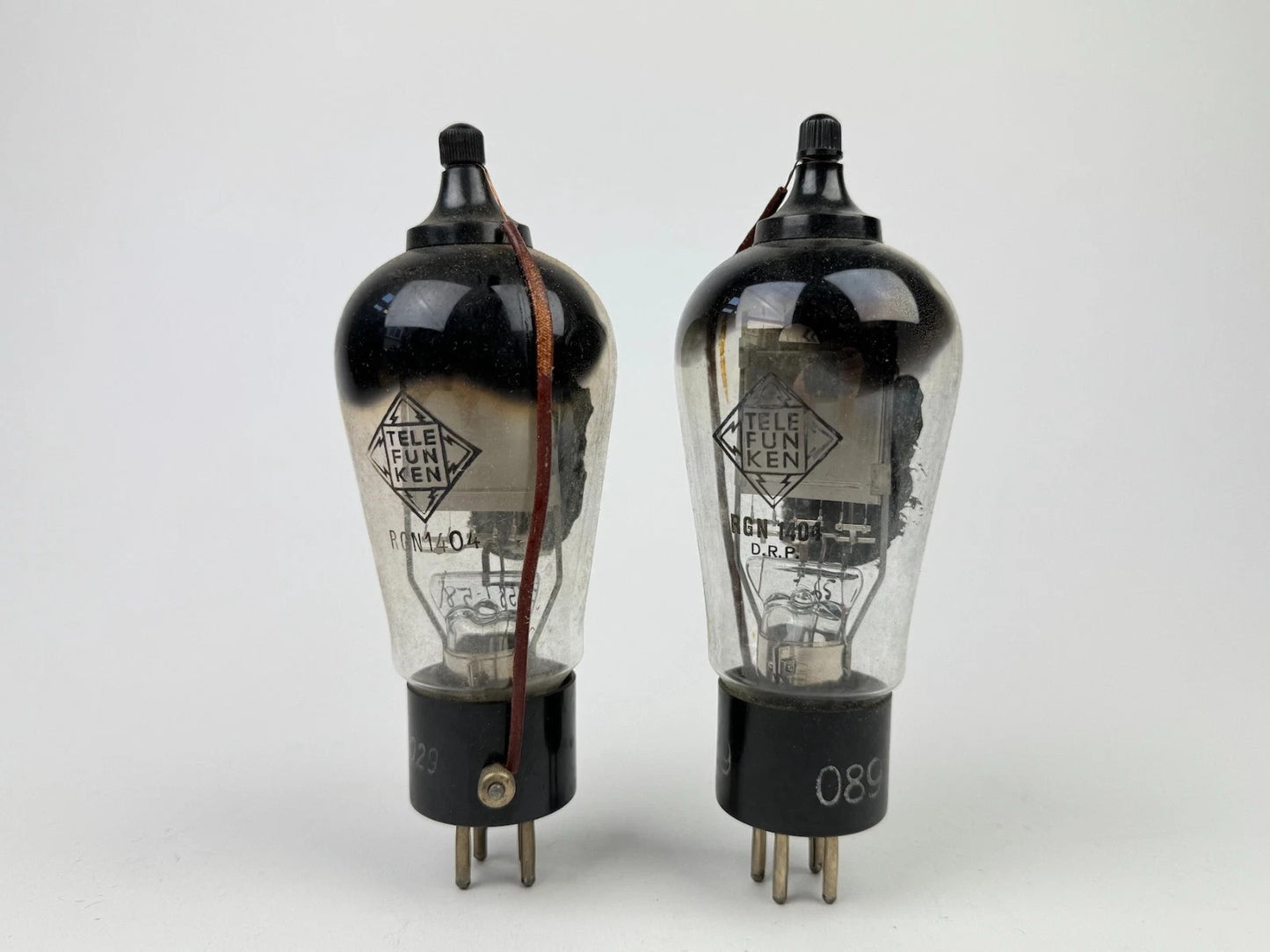 2x Telefunken RGN1404 Tube Rarity Excellent Tested Rectifier Rare USED