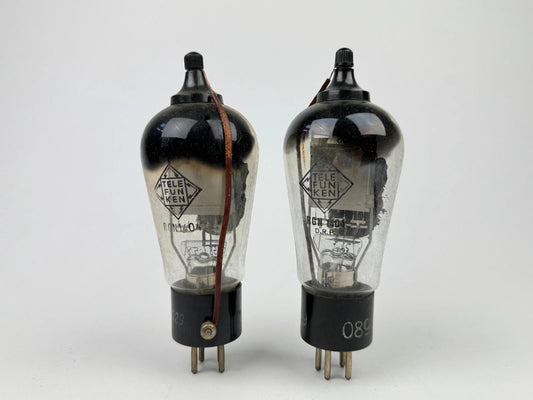 2x Telefunken RGN1404 Tube Rarity Excellent Tested Rectifier Rare USED