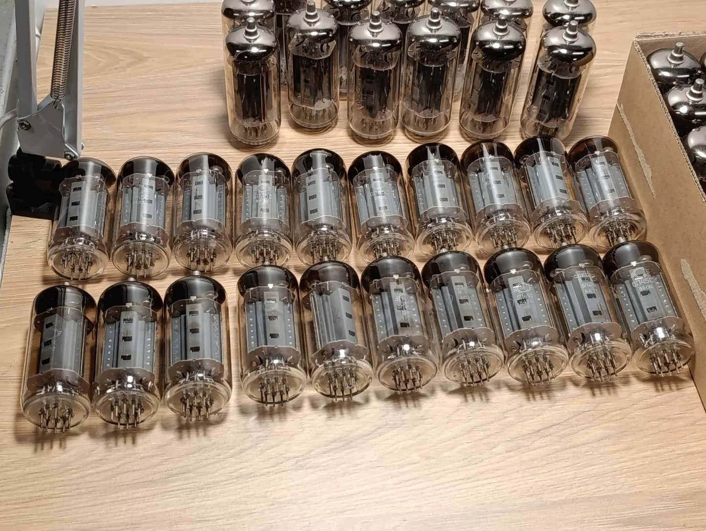 4 pcs. LOT Little Used 6P45S Svetlana tubes - NOT Matched Similar:  EL509 / 6KG6