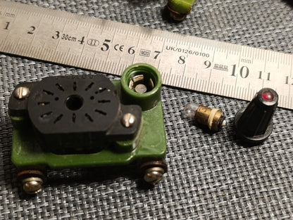5 pcs PL31A-P Vintage RARE 14-pin Nixie Tube Socket for IN-12 IN-15 IV-22 USED