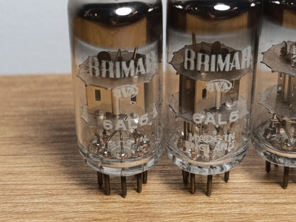 5PCS. LOT BRIMAR EB91 6AL5 NEW OLD STOCK VALVE TUBE