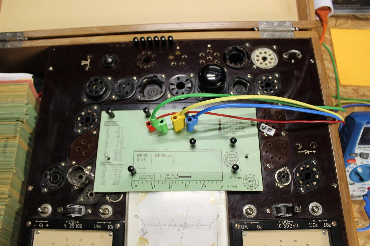 Pair Matatched Philips EF12, very strong 3.2mA @ -2V grid voltage, tested