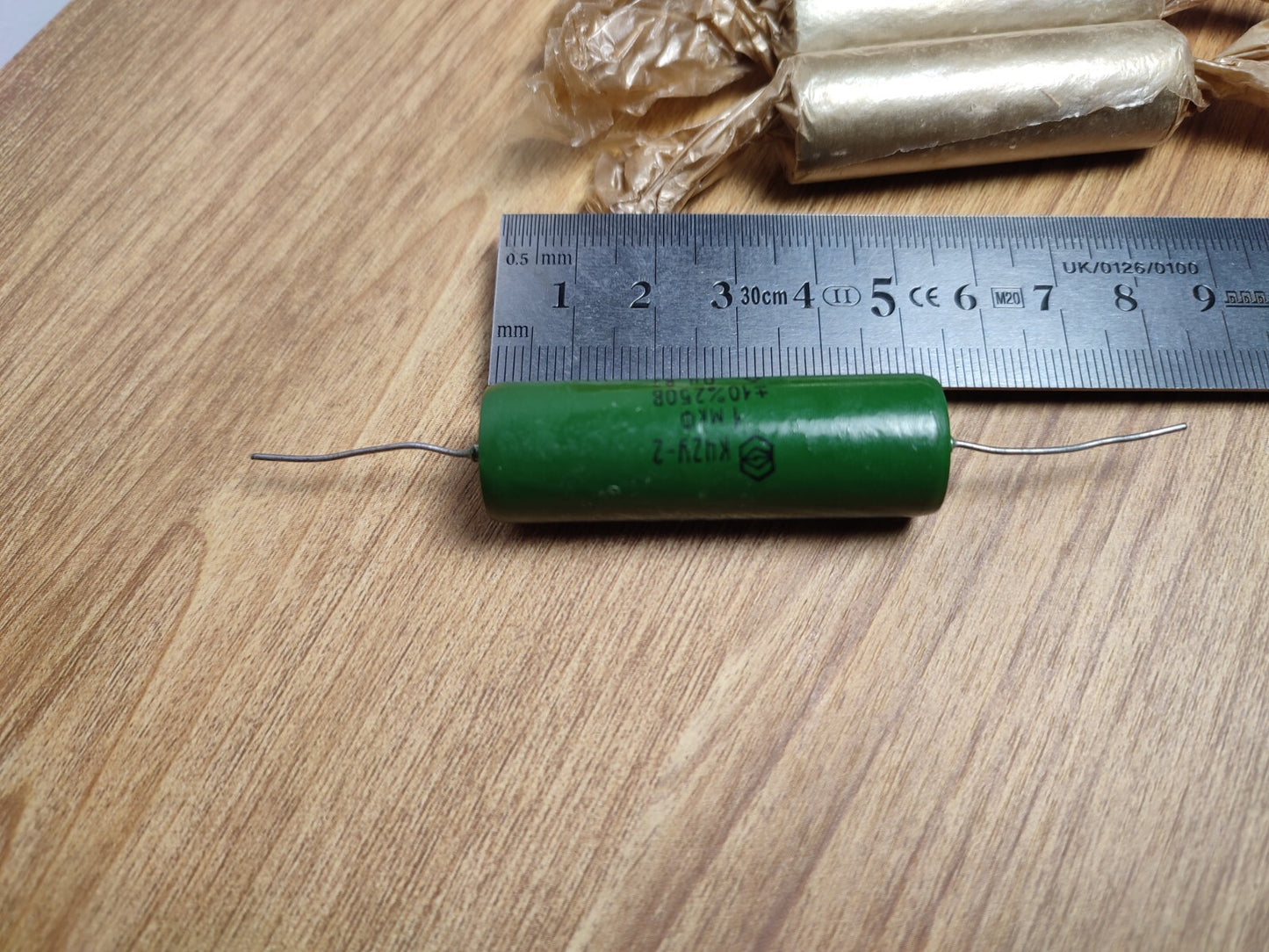 8pcs PIO Capacitor 1uF 250V K42Y-2 Paper in Oil Audio Amp Mil-Spec USSR NOS