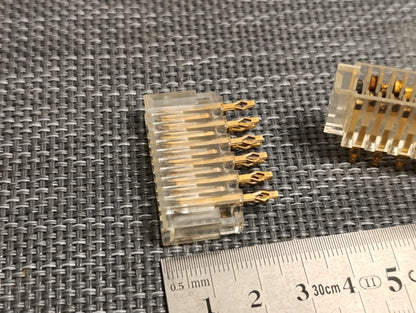 Studer Contact 11 golden Pin 12-212-001 MALE CONNECTOR Lot Of 2pcs. NEW/NOS