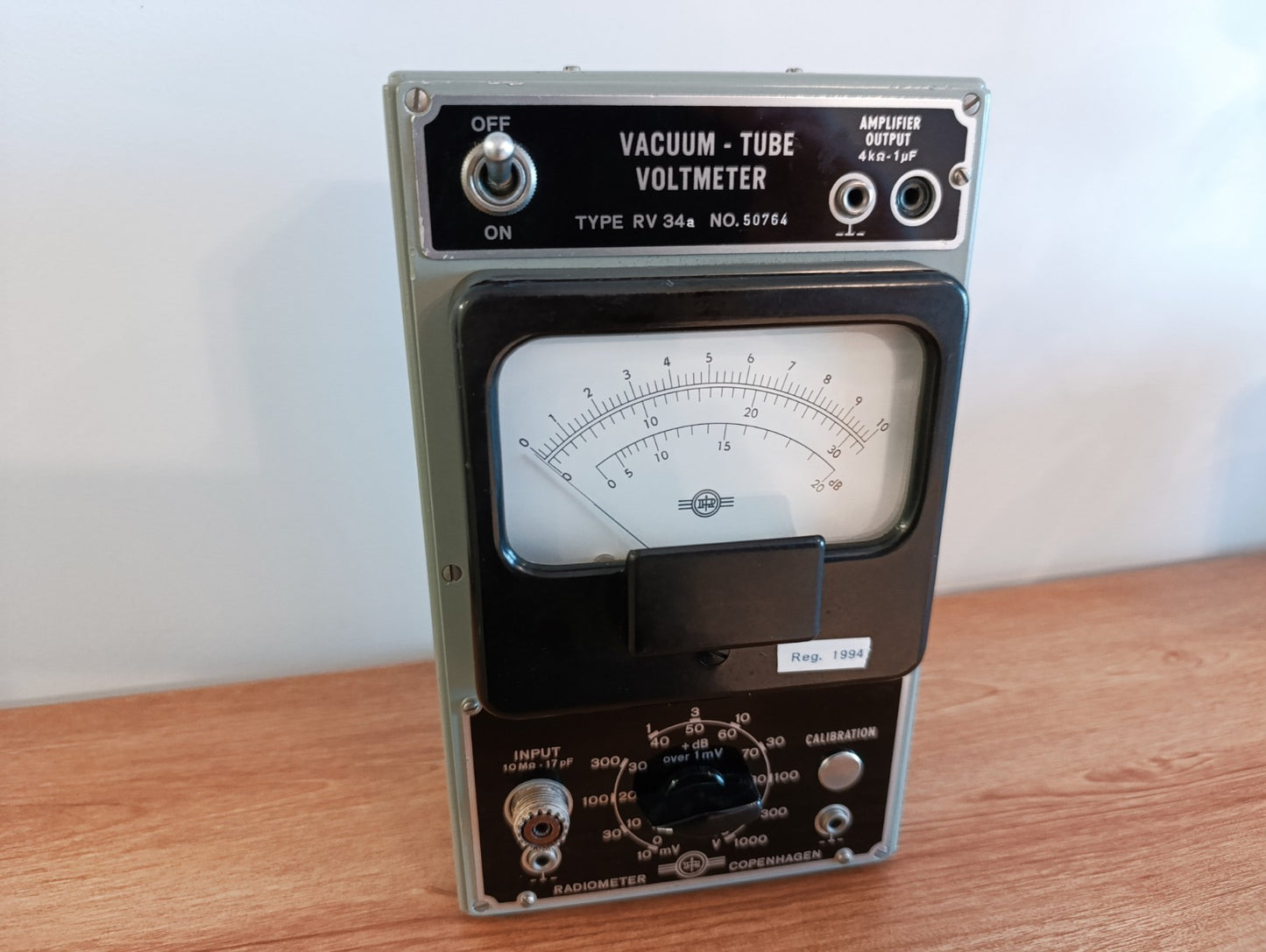 Radiometer RV34a Vacuum Tube voltmeter USED Untested - Ham Radio Copenhagen
