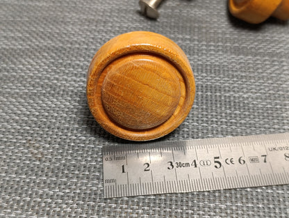 Vintage Wooden door knob handles 9 pieces USED LOT