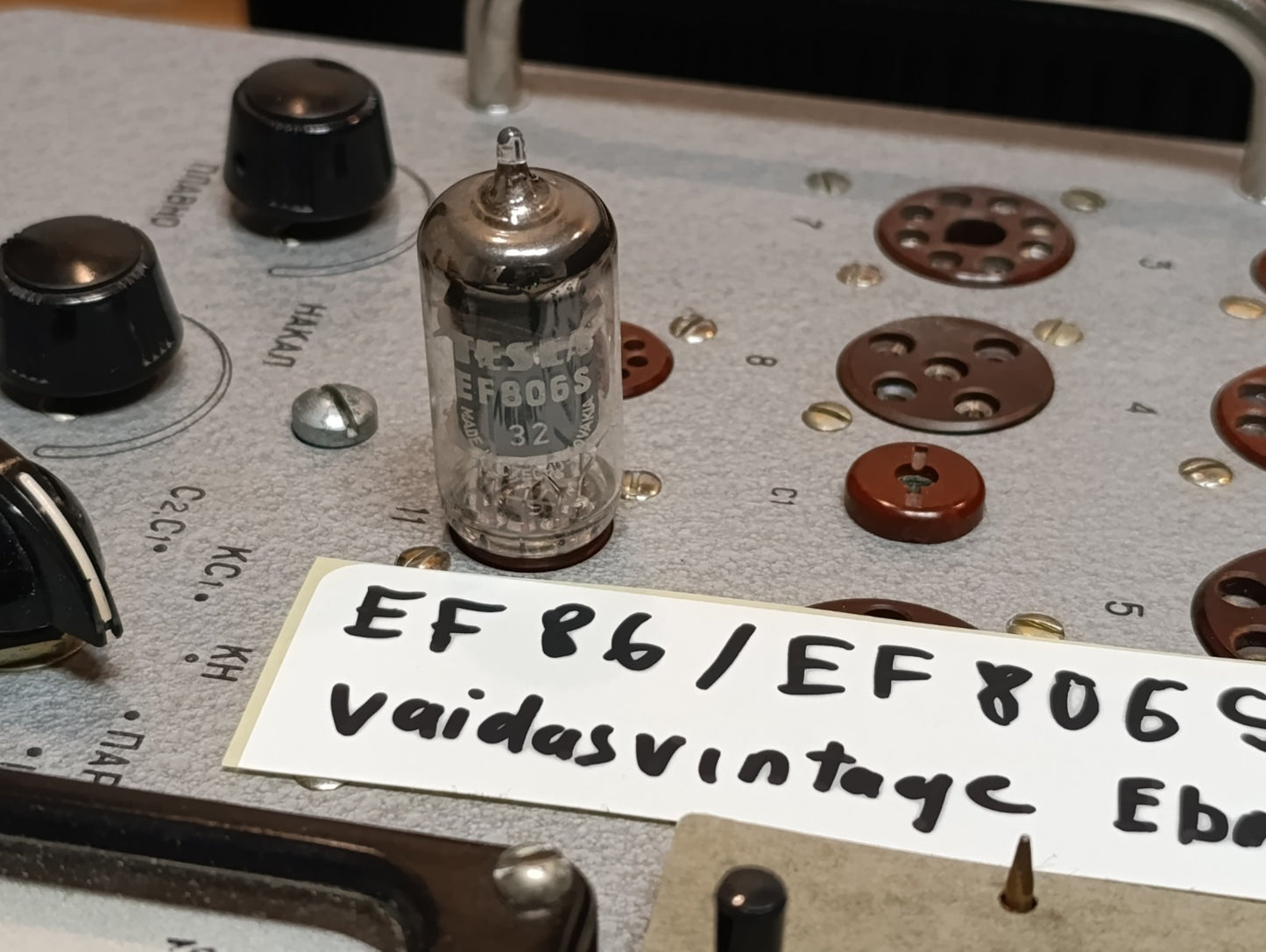 MATCHED 100% Pair TESLA EF806s  = EF86 = 6267 NOS NIB