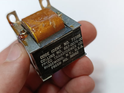 FREED / ROCKWELL TRANSFORMER No. 73386 667-0076-00 NSN: 5950-00-764-1089