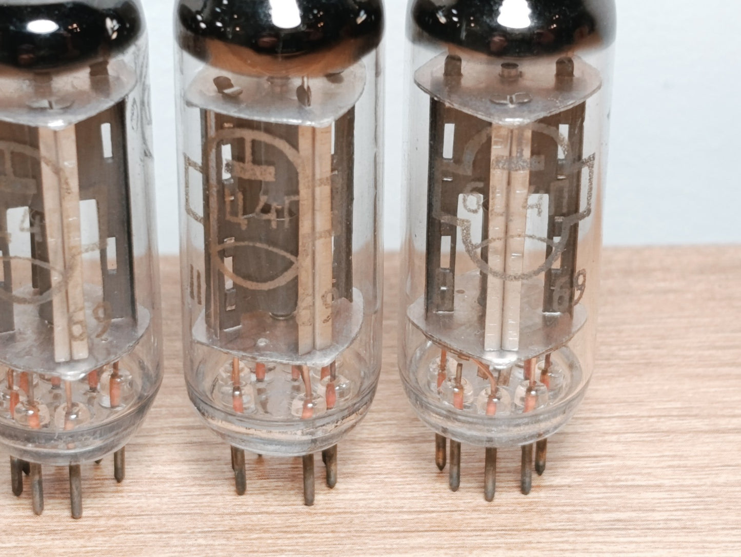 4pcs 6C4P = 6Z4, EZ90, 6Z31 Rectifier Tube Reflector Soviet YEAR 1969-70 NEW NOS