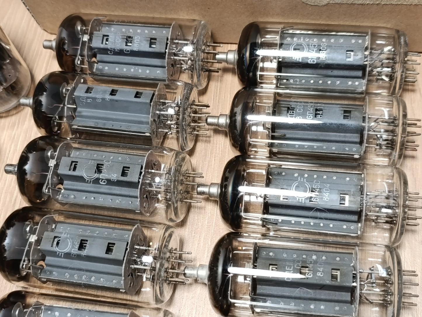4 pcs. LOT Little Used 6P45S Svetlana tubes - NOT Matched Similar:  EL509 / 6KG6