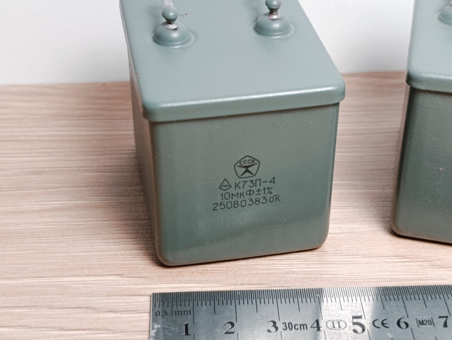 K73P-4 10mF +-1% 250V К73П-4 PIO Paper in Oil Soviet Capacitor High Grade (PAIR)