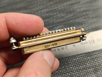 CINCH DDF-50S CONNECTOR 50 Pin USA made USED d-sub
