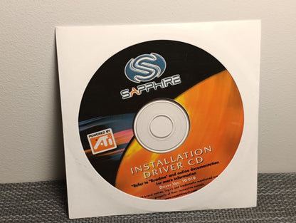 ATI Radeon Sapphire, Installation Driver CD, Version  10-010