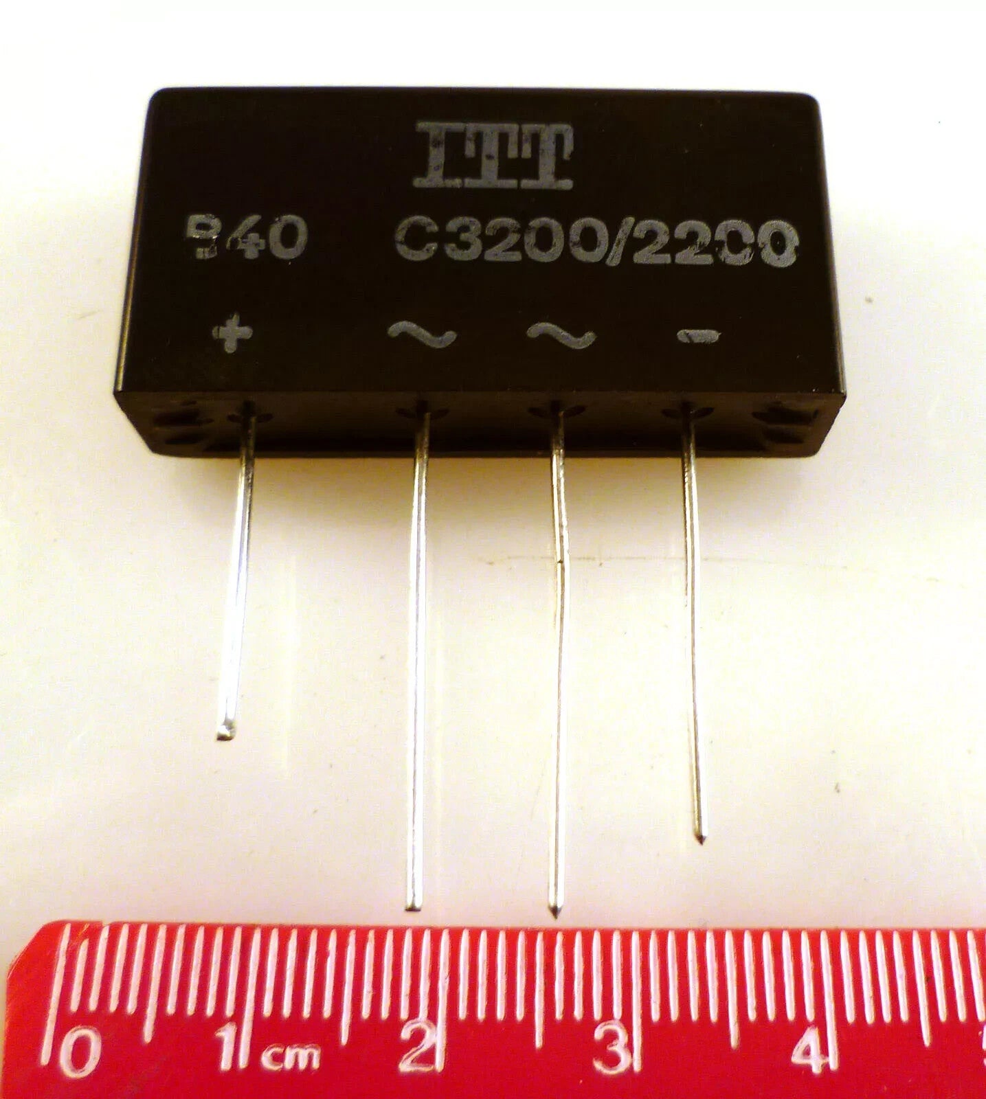 ITT B40 C3200/2200 Ceramic Bridge Rectifier 3.2/2.2A 4 Wire OM0365B