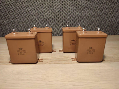 1uF 1 mFD 1µF 1000V 1kV PiO (Papier in Öl) Russische Kondensatoren MBGP 4er-Pack NOS
