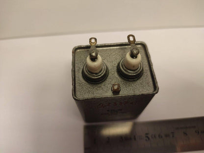 1X kondensatorius PKGT-P 0,25uF 3k 3000 V RUSIŠKAS POPIERIUS ALYVĖJE PIO GARSO KONDENSatorius