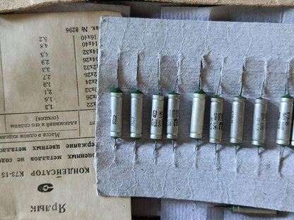 20 Stück PETP-Audiokondensator 0,01 uF uF 10 % 400 V K73-15 UdSSR Militärqualität