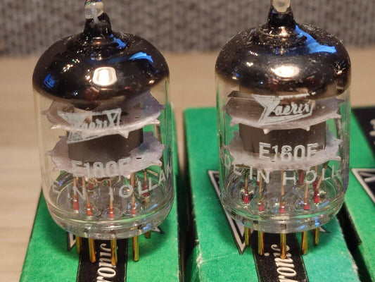2Pcs. E180F CV3998 Zaerix Gold Pins New Old Stock Valve Tube Made in Holland