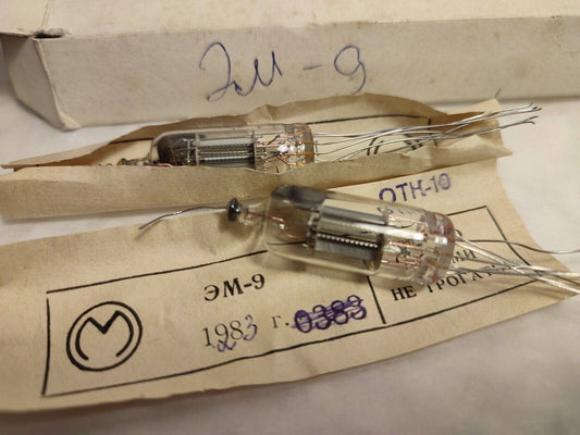 2pcs EM-9 (ЭМ-9) Soviet Tubes/ Melz / New, Nos, Box