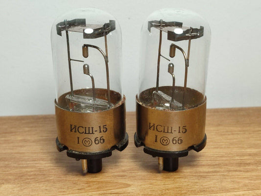 2Pcs.  ISSH-15 ИСШ-15 SOVIET IMPULSE STROBOSCOPIC LAMP TUBE MELZ NEW NOS 1966