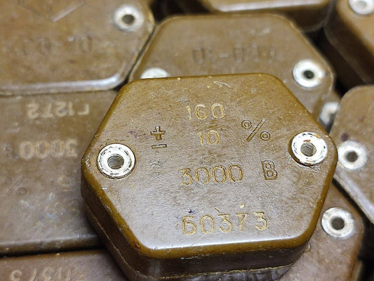 2Pcs. LOT 160pF 3000V 10% RUSSIAN SILVER-MICA CAPACITORS KSO-10 KSO-10