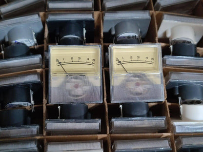 2 Stück VU-Meter-Header Audio DB Level Header Verstärker Level Meter mit Zeiger