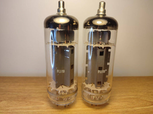 2x PL519 Tungsram NOS triple mica Same Date Simmilar to EAR859 EAR861 40KG6