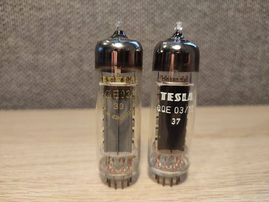 2x QQE03/12 TESLA NEW NOS Tube NOS RS1029 Valve Valvula Valvola