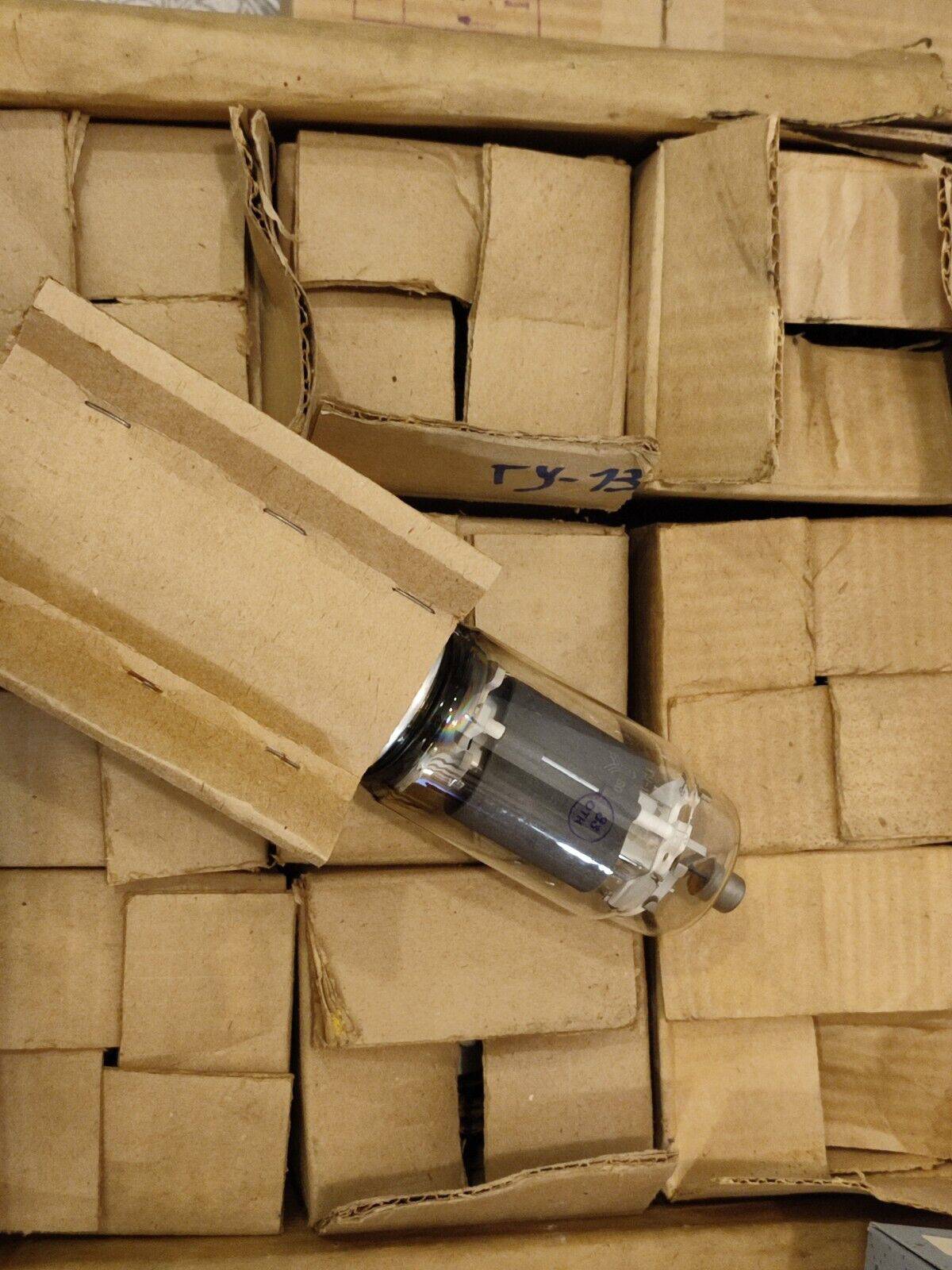 2x ULTRA RARE GU-13 / GU13 / FU-13 / 813 BEAM-TETRODE POWER AUDIO TUBE NOS 70's