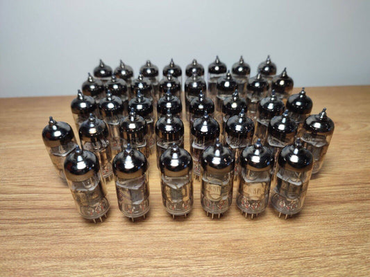 36 pcs 6J3P-E (6AG5 EF96) Soviet pentode tubes / NOS with OTK Rhombus 1978 tubes