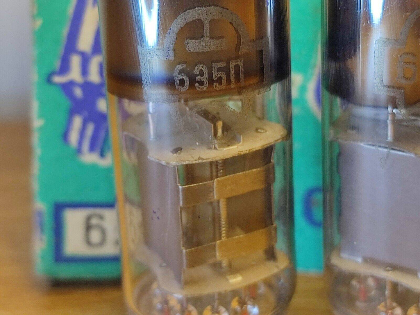 4 pcs (Quad ) 6E5P RUSSIAN AUDIOPHILE TETRODE HF VACUUM TUBE TESTED NOS NIB